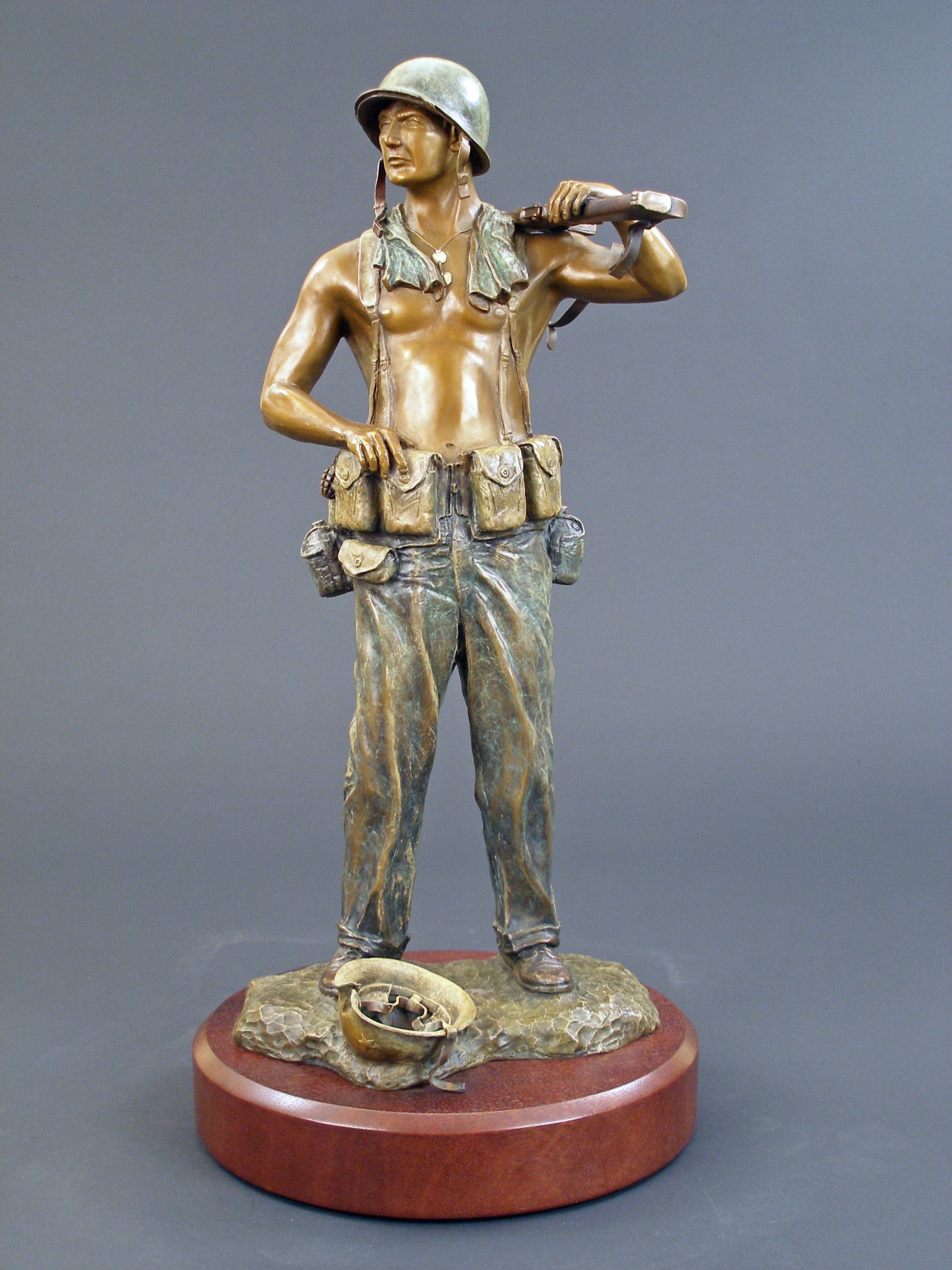 Old Breed - Bronze sculpture by David Paul Venell